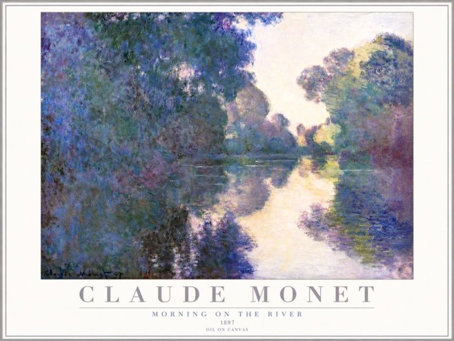 Monet Morning on the River No4 - Poszter
