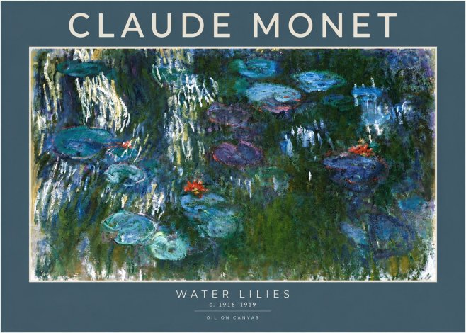 Monet Water Lilies IV No4 - Poszter