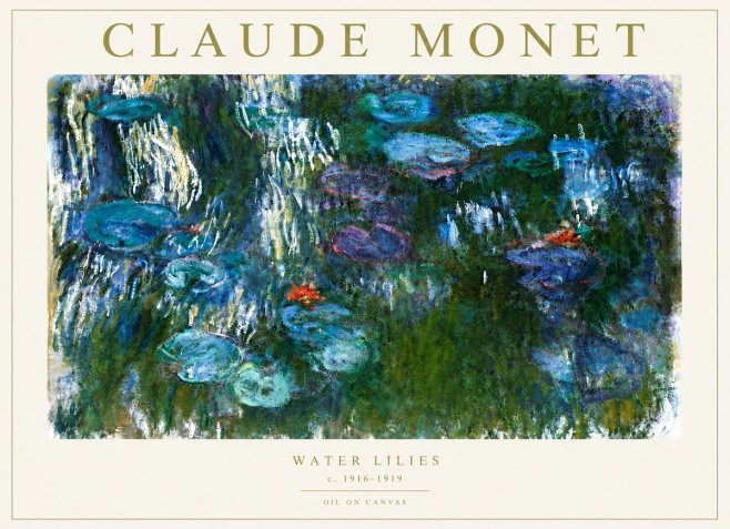 Monet Water Lilies IV No6 - Poszter