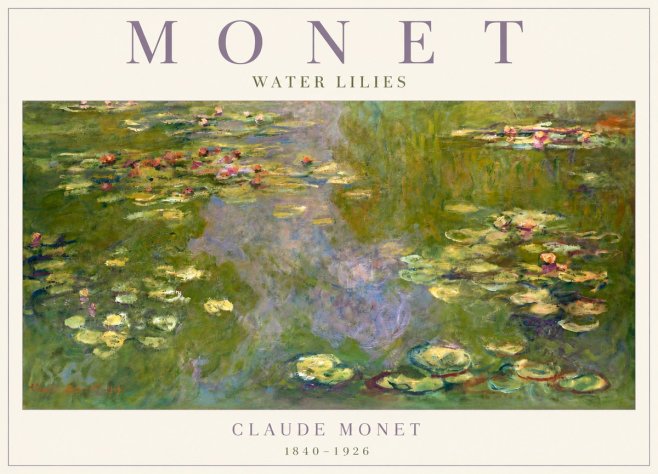 Monet Water Lilies V No4 - Poszter