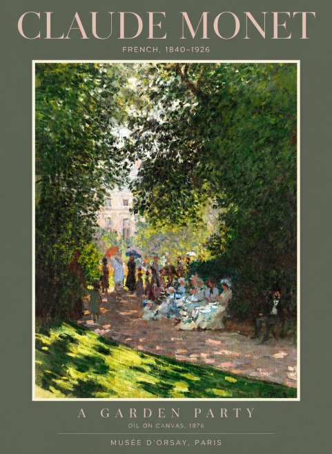 Monet A Garden Party No2 - Poszter