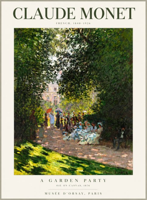 Monet A Garden Party No4 - Poszter