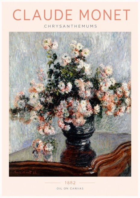 Monet Chrysanthemums No4 - Poszter
