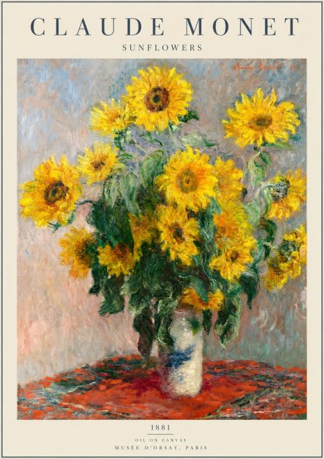 Monet Sunflowers No2 - Poszter