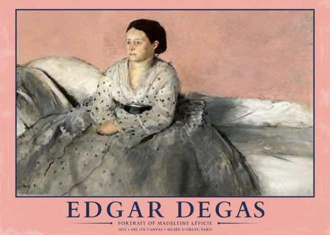 Edgar Degas Portrait of Madeleine Lépicie No2 - Poszter