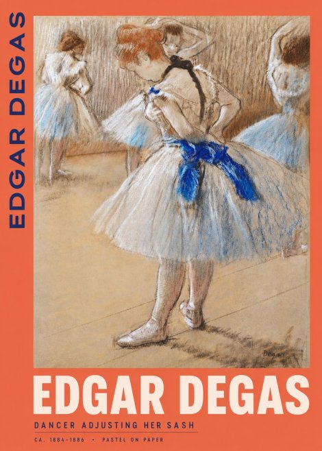 Edgar Degas Dancer Adjusting Her Sash No2 - Poszter