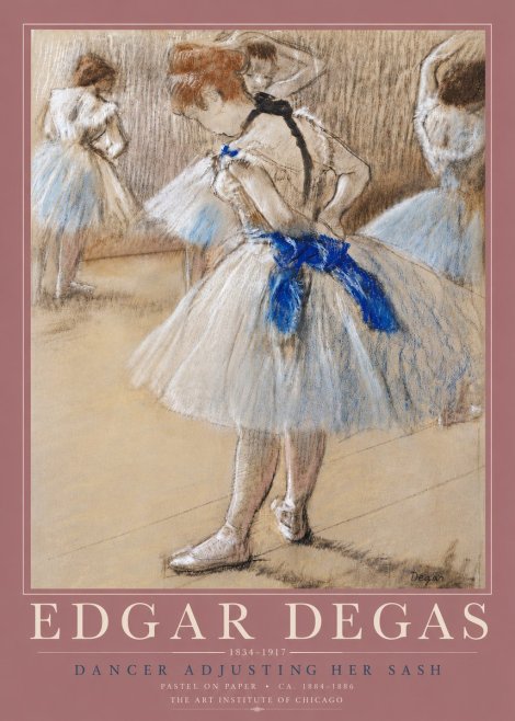 Edgar Degas Dancer Adjusting Her Sash No5 - Poszter