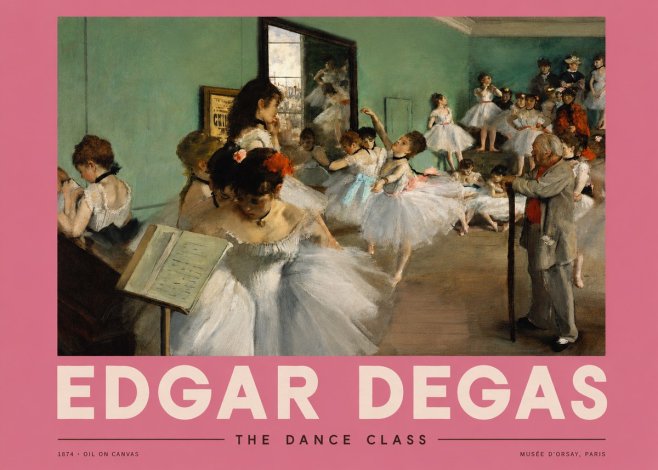 Edgar Degas The Dance Class I No2 - Poszter