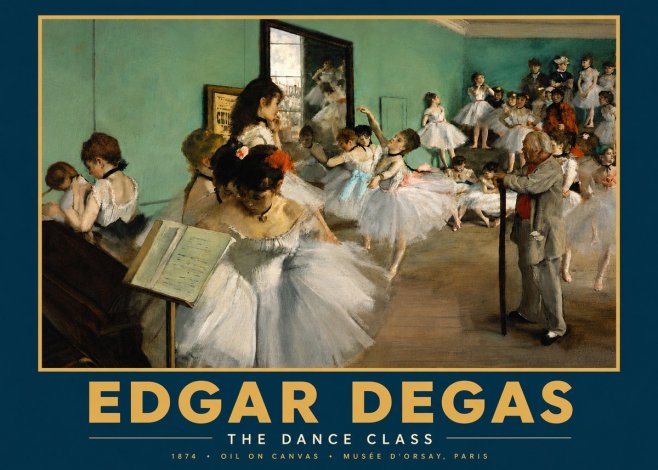 Edgar Degas The Dance Class I No4 - Poszter