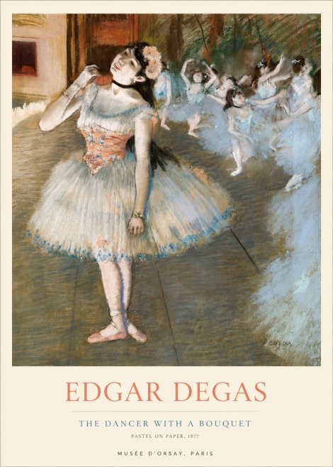 Edgar Degas The Dancer with a Bouquet No1 - Poszter