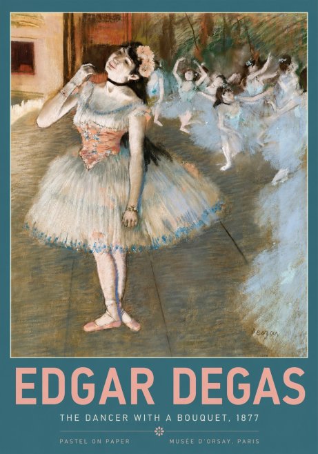 Edgar Degas The Dancer with a Bouquet No2 - Poszter