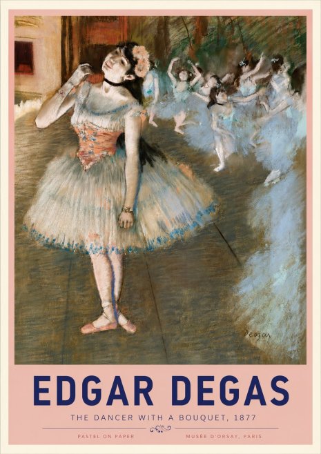 Edgar Degas The Dancer with a Bouquet No3 - Poszter