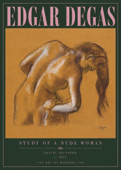 Edgar Degas Study of a Nude Woman I No6 - Poszter