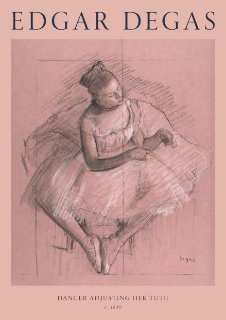Edgar Degas Dancer Adjusting Her Tutu No1 - Poszter