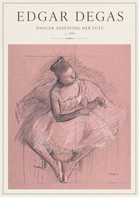 Edgar Degas Dancer Adjusting Her Tutu No3 - Poszter