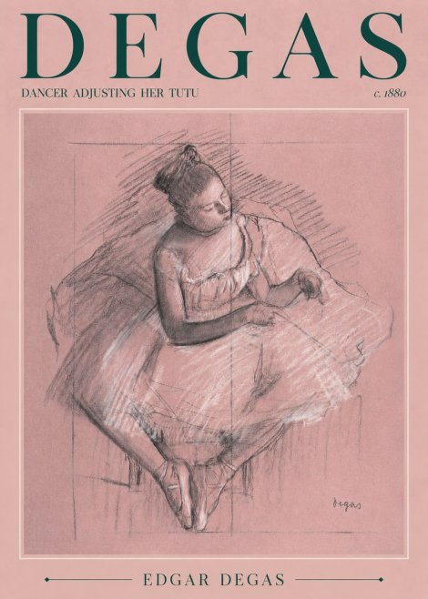 Edgar Degas Dancer Adjusting Her Tutu No4 - Poszter