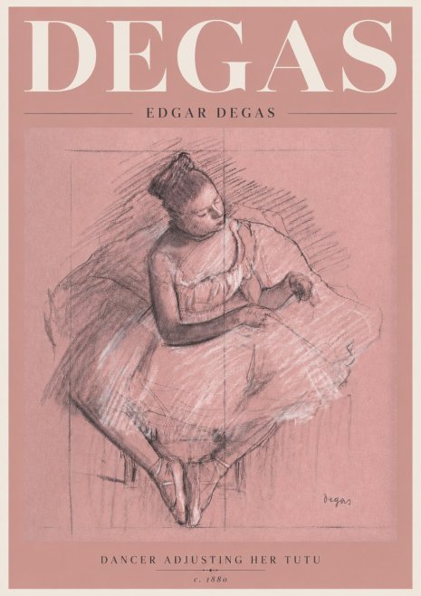 Edgar Degas Dancer Adjusting Her Tutu No5 - Poszter