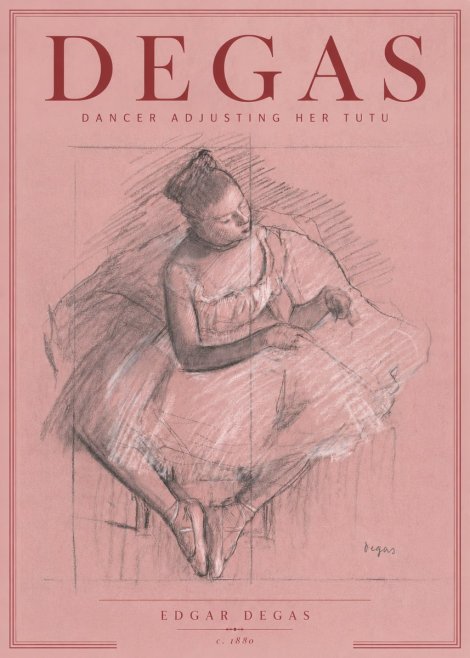 Edgar Degas Dancer Adjusting Her Tutu No6 - Poszter