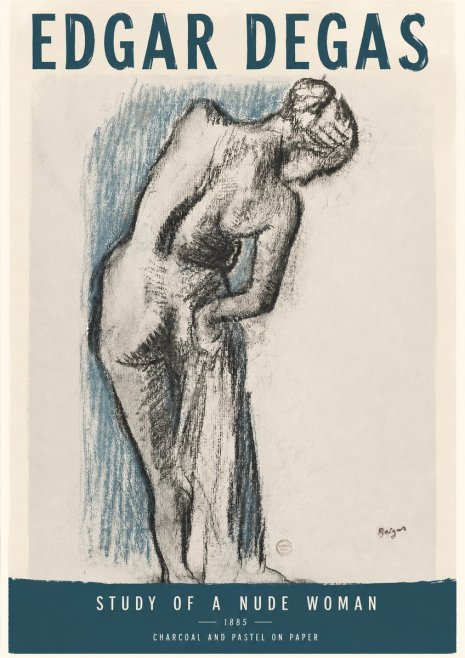 Edgar Degas Study of a Nude Woman II No3 - Poszter