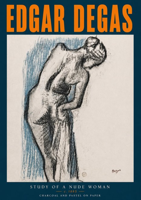 Edgar Degas Study of a Nude Woman II No5 - Poszter
