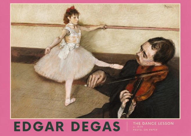 Edgar Degas The Dance Lesson No2 - Poszter