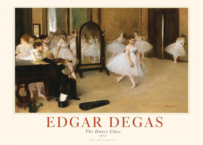 Edgar Degas The Dance Class II No1 - Poszter