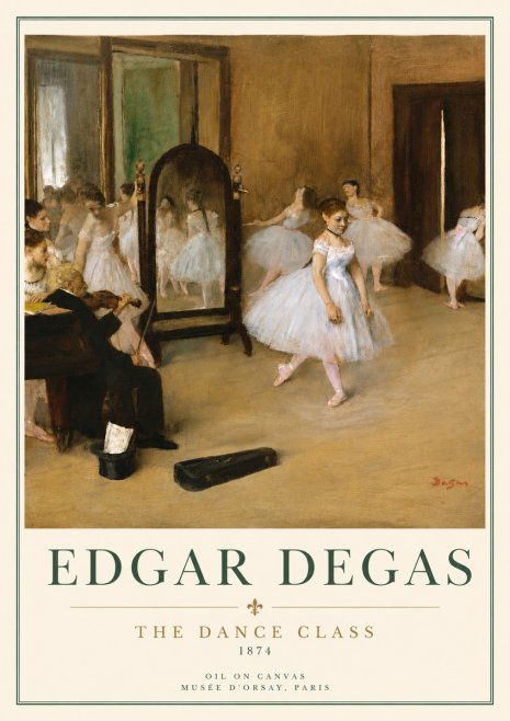 Edgar Degas The Dance Class II No3 - Poszter
