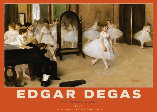 Edgar Degas The Dance Class II No5 - Poszter