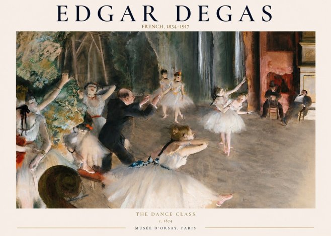 Edgar Degas The Dance Class III No1 - Poszter