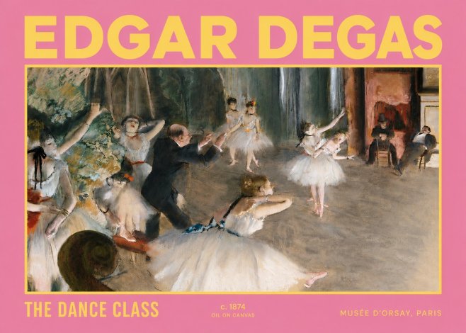 Edgar Degas The Dance Class III No2 - Poszter