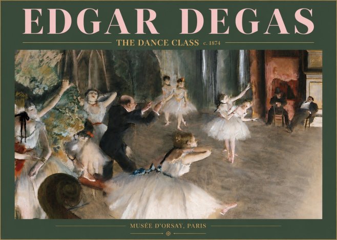Edgar Degas The Dance Class III No3 - Poszter