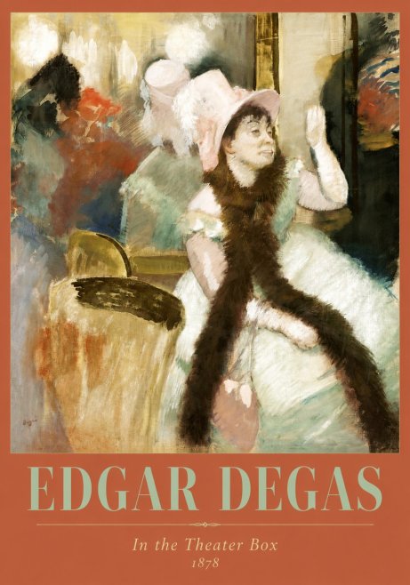 Edgar Degas In the Theater Box No2 - Poszter