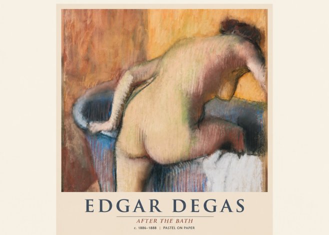 Edgar Degas After the Bath I No1 - Poszter