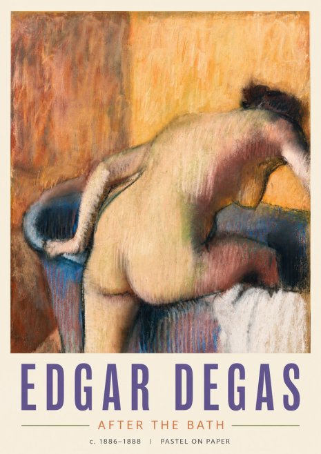 Edgar Degas After the Bath I No4 - Poszter