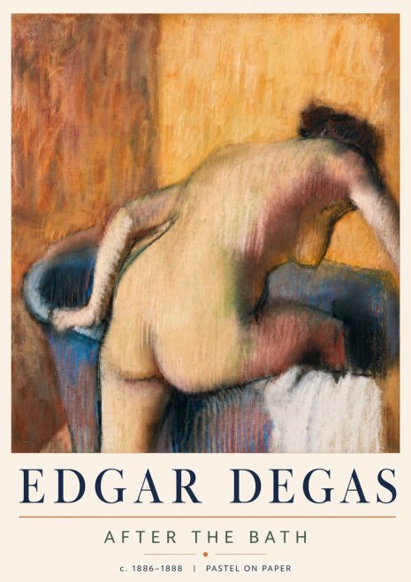 Edgar Degas After the Bath I No5 - Poszter