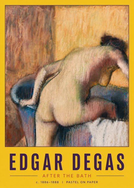 Edgar Degas After the Bath I No6 - Poszter