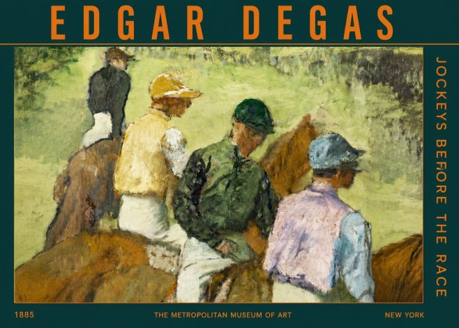 Edgar Degas Jockeys Before the Race No2 - Poszter