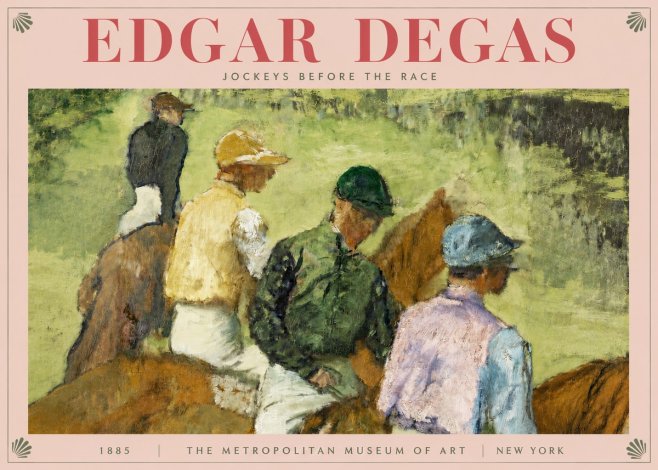 Edgar Degas Jockeys Before the Race No3 - Poszter