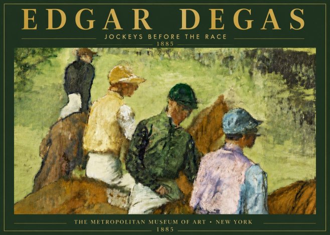 Edgar Degas Jockeys Before the Race No5 - Poszter