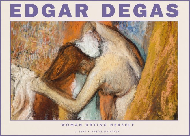 Edgar Degas Woman Drying Herself I No5 - Poszter