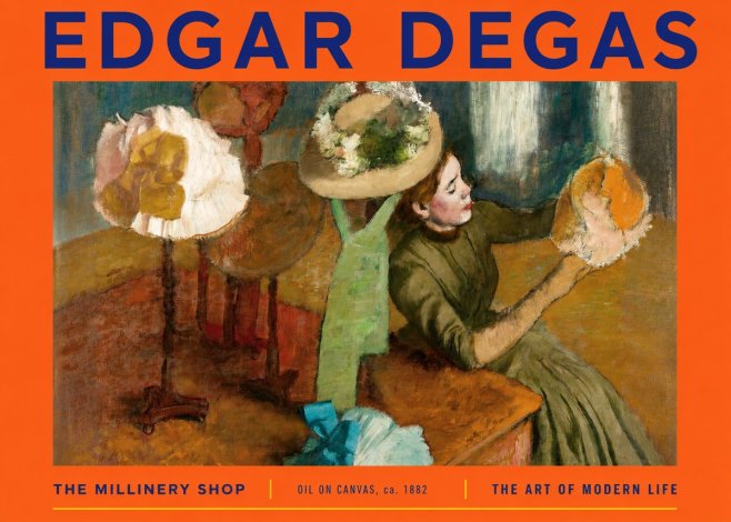 Edgar Degas The Millinery Shop, Ca. 1882 No2 - Poszter