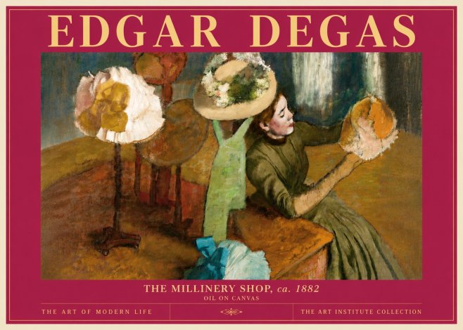 Edgar Degas The Millinery Shop, Ca. 1882 No6 - Poszter