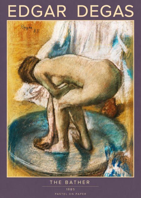 Edgar Degas The Bather No4 - Poszter