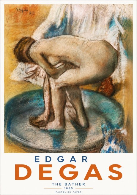 Edgar Degas The Bather No5 - Poszter