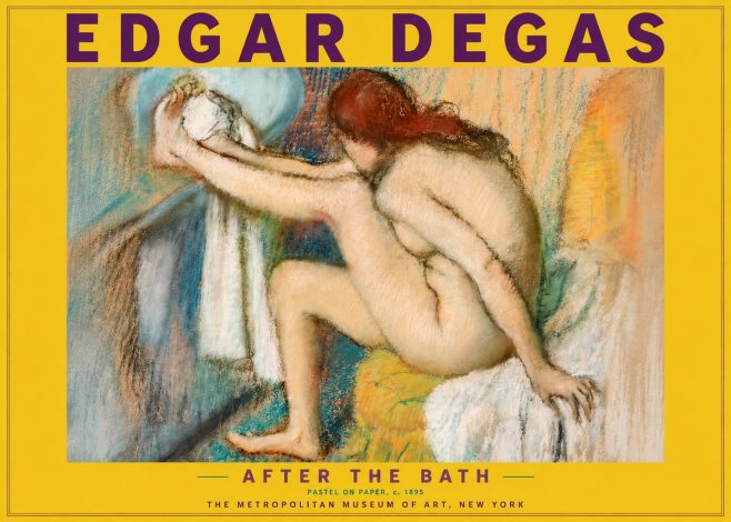 Edgar Degas After the Bath II No4 - Poszter
