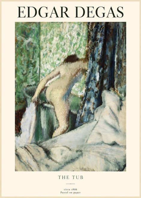 Edgar Degas The Tub No1 - Poszter