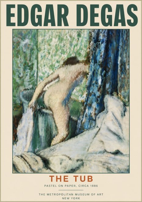 Edgar Degas The Tub No3 - Poszter