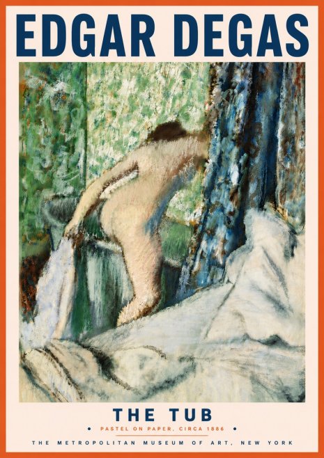 Edgar Degas The Tub No6 - Poszter