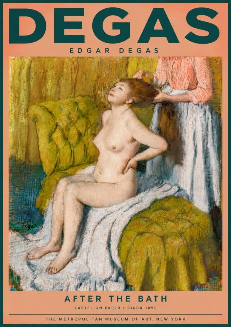 Edgar Degas After the Bath III No2 - Poszter