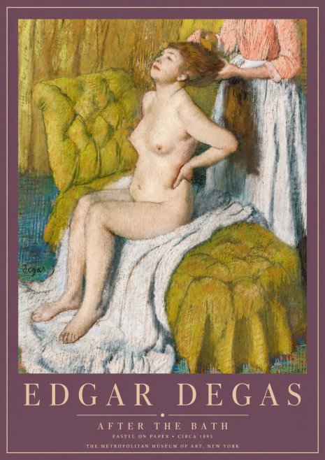 Edgar Degas After the Bath III No3 - Poszter